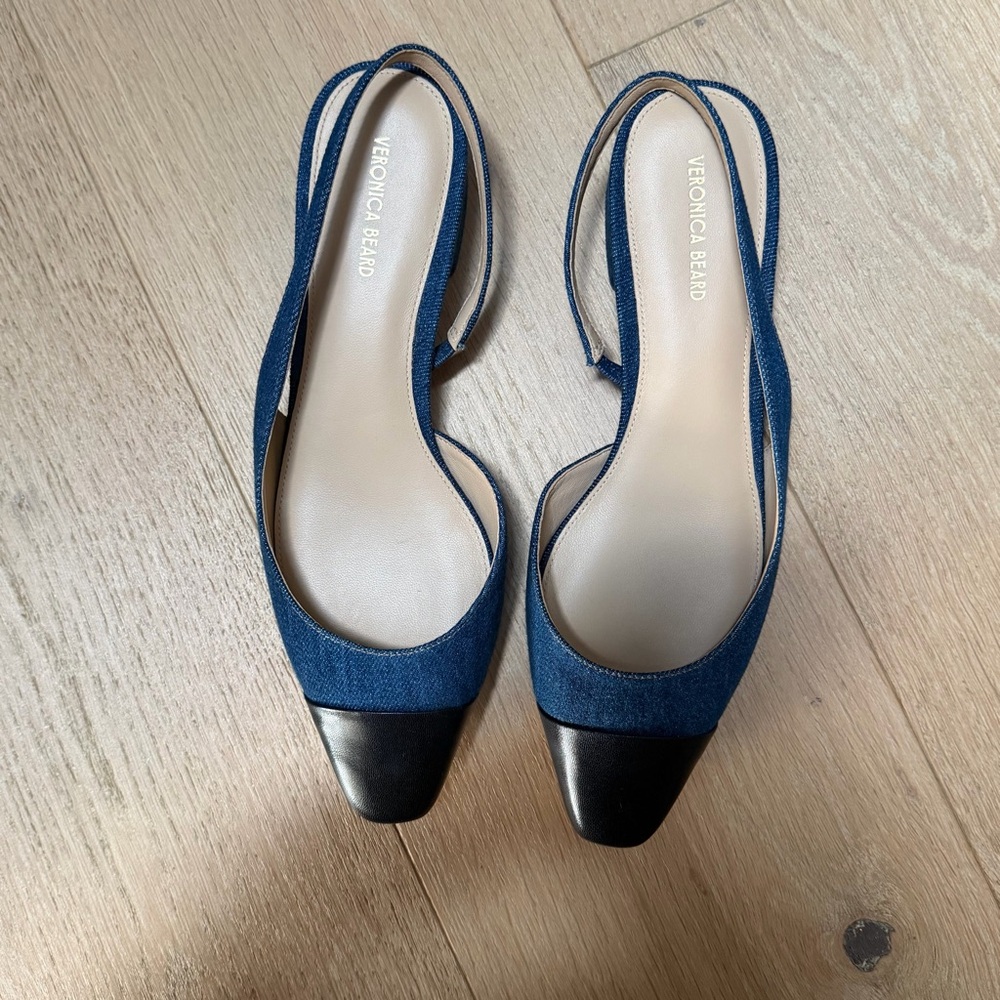 Veronica Beard Blue and Black Women's Flats